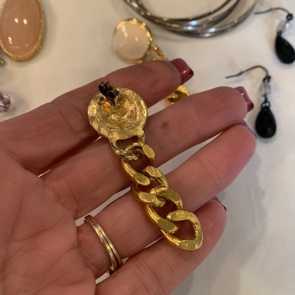 💐5/25 Jewelry lot bundle earrings necklaces bracelets chunky stretch modern - Picture 5 of 14